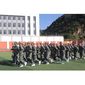文山七都职业学校2021年冬季运动会——军事汇报表演